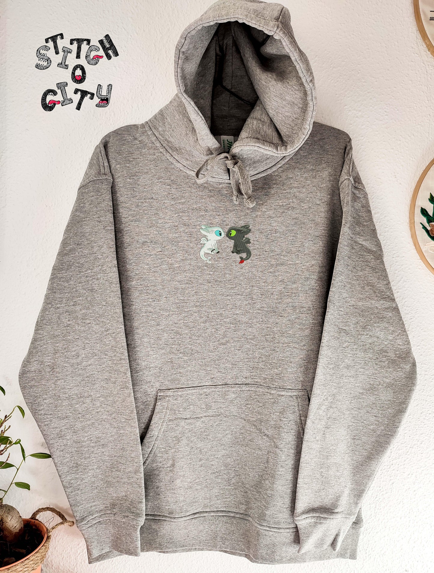 Embroidered Dragon's Lovely Characters embroidered Sweatshirt, embroidered Hoodie, embroidered T-shirt, Love Gifts