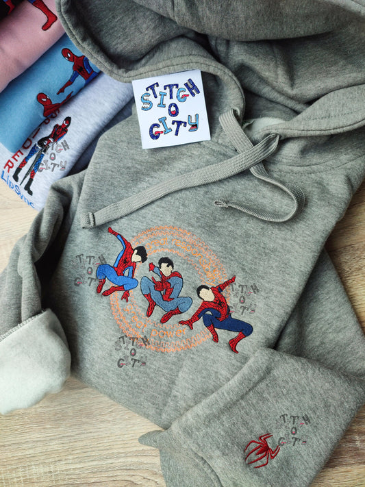 Embroidered Trio Comic Characters embroidered Sweatshirt, embroidered Hoodie, embroidered T-shirt,