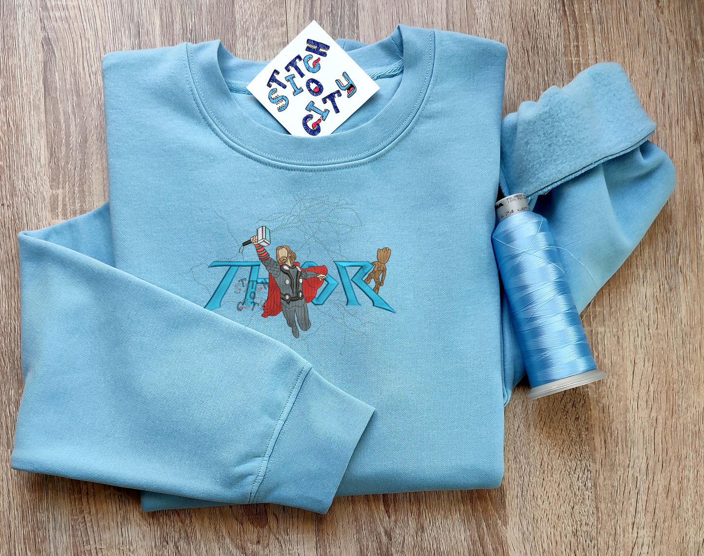 Embroidered Comic Characters embroidered Sweatshirt, embroidered Hoodie, embroidered T-shirt