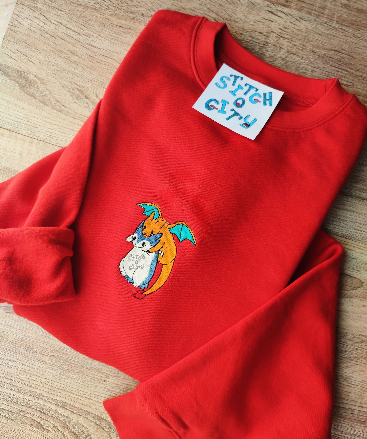 stitch embroidered sweatshirt