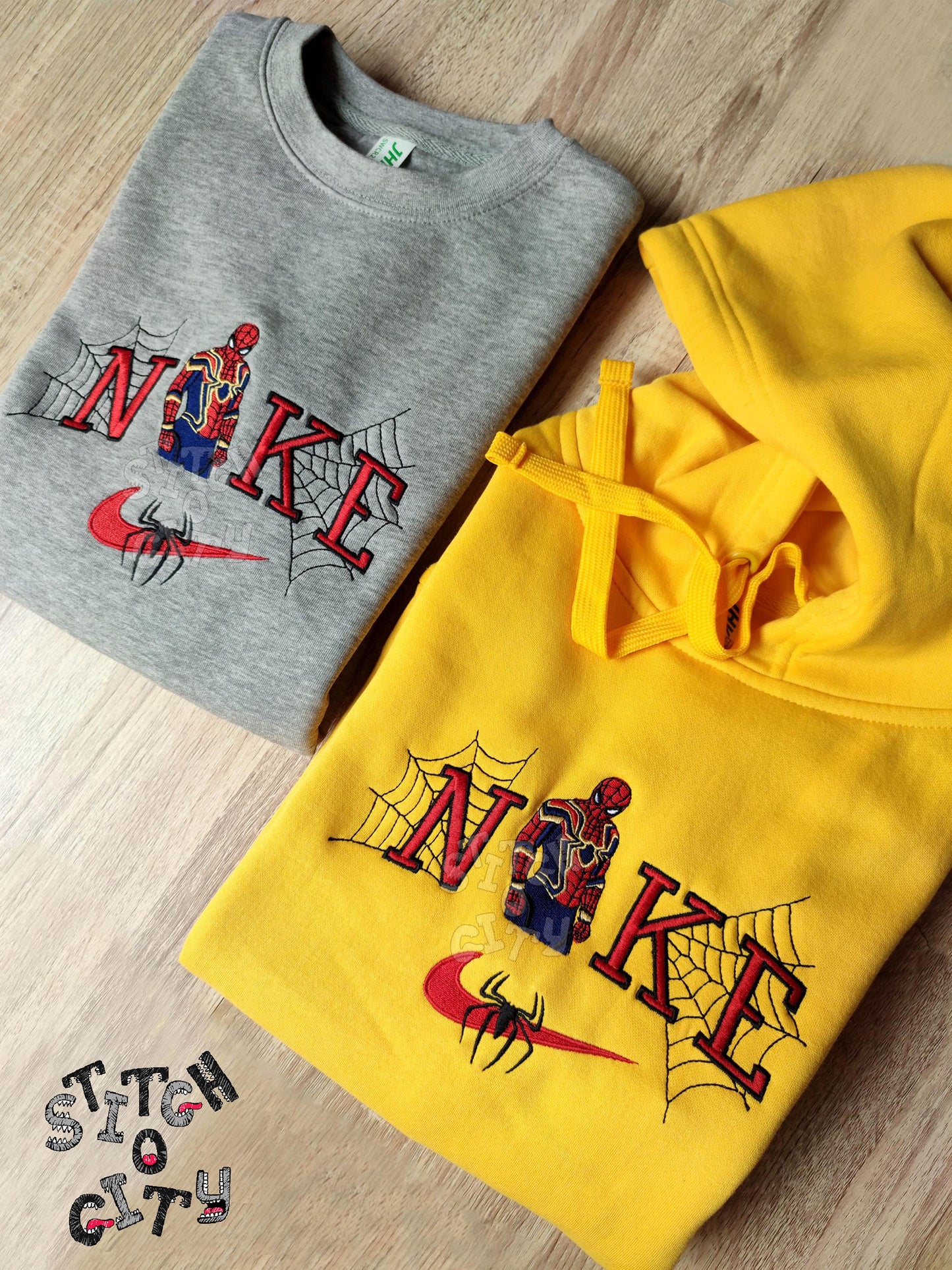 Embroidered Inspired Comic Characters embroidered Sweatshirt, embroidered Hoodie, embroidered T-shirt,